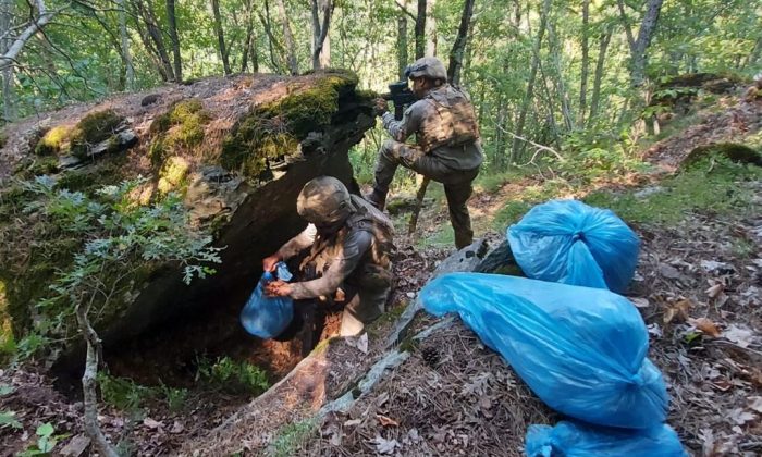 Osmaniye’de PKK’ya ait mağara ve sığınak bulundu