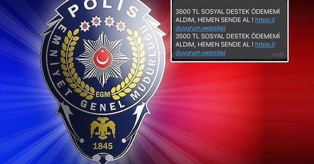 Dolandırıcılık amaçlı mesajlara karşı vatandaşları uyarı