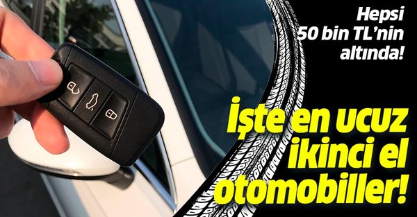 İşte en ucuz ikinci el otomobiller!