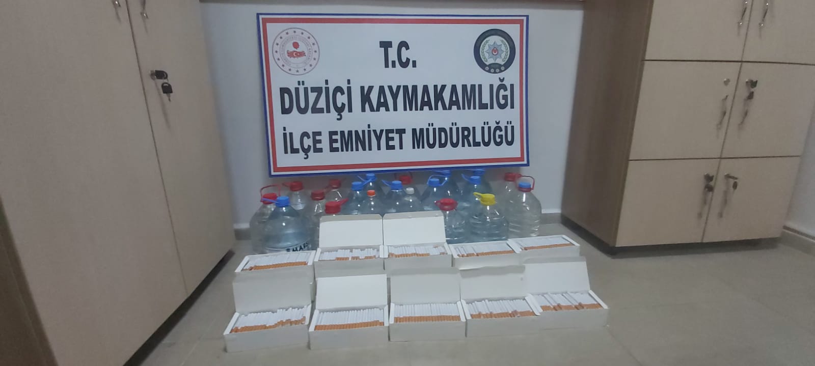 Düziçi İlçe Emniyet Müdürlüğünden Kaçak Alkol ve Tütün Operasyonu