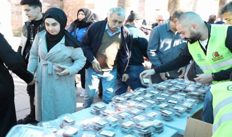 Büyükşehir’den Miraç Kandilinde tatlı ikramı