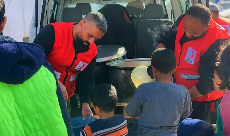 Kızılay Gazze’deki yeni aşevini Refah’ta açtı. 1000 aileye sıcak yemek