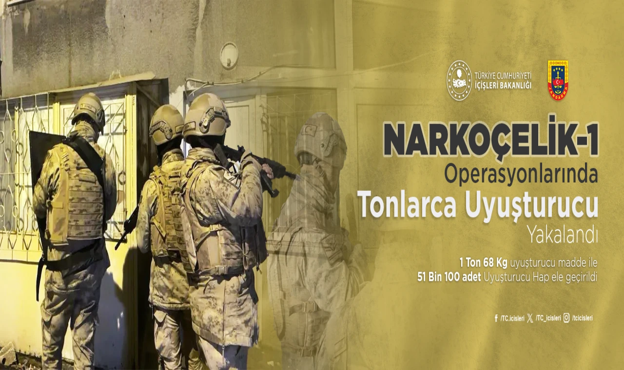 NarkoÇelik-1 Operasyonlarında Tonlarca Uyuşturucu Yakalandı