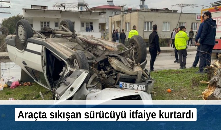 Osmaniye'de otomobilin devrilmesi sonucu 3 kişi yaralandı