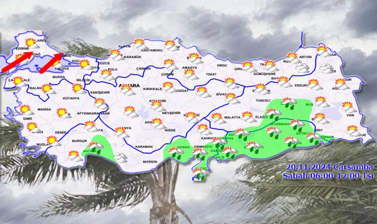 Meteoroloji’den 20 Kasım raporu... Kıyılarda yağmur