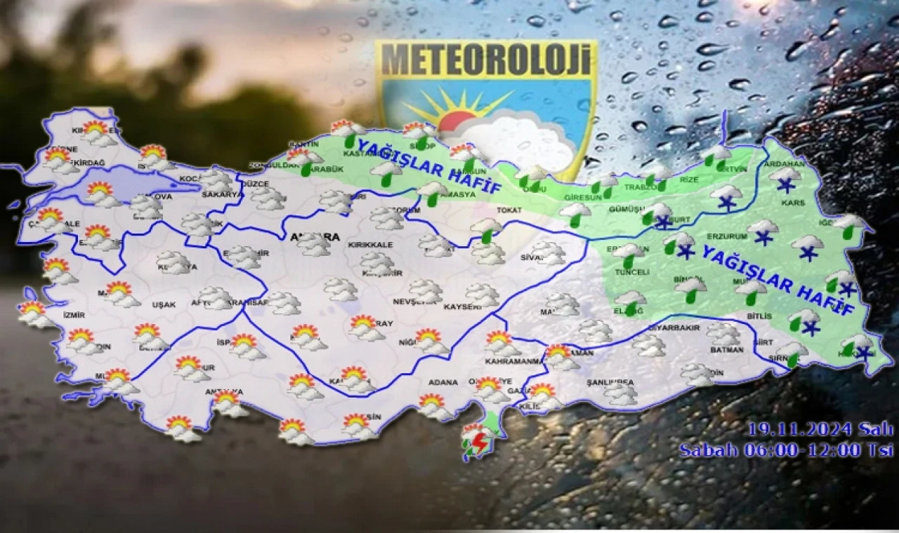 Türkiye Genelinde Parçalı Bulutlu Hava: Yağışlar Özellikle Karadeniz ve Güneydoğu'da Etkili Olacak