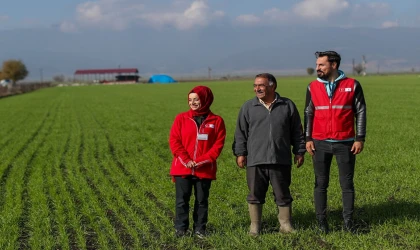 Depremden etkilenen çiftçilere Kızılay’dan 70.8 milyon destek