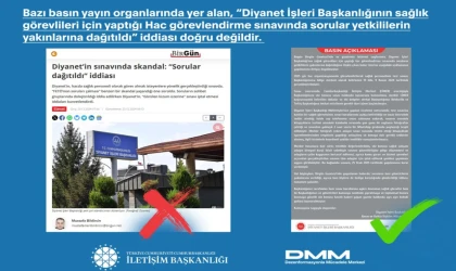 Diyanet’in sınavıyla ilgili iddialara İletişim’den açıklama